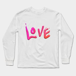 Pink Love 3D Long Sleeve T-Shirt